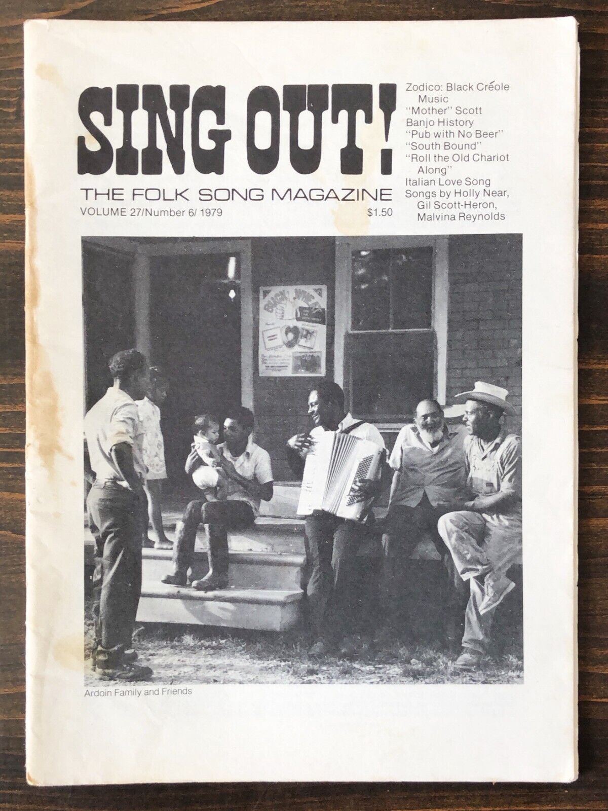 Sing Out Magazine Nov/Dec 1979 Zodico, Esther Mae Scott