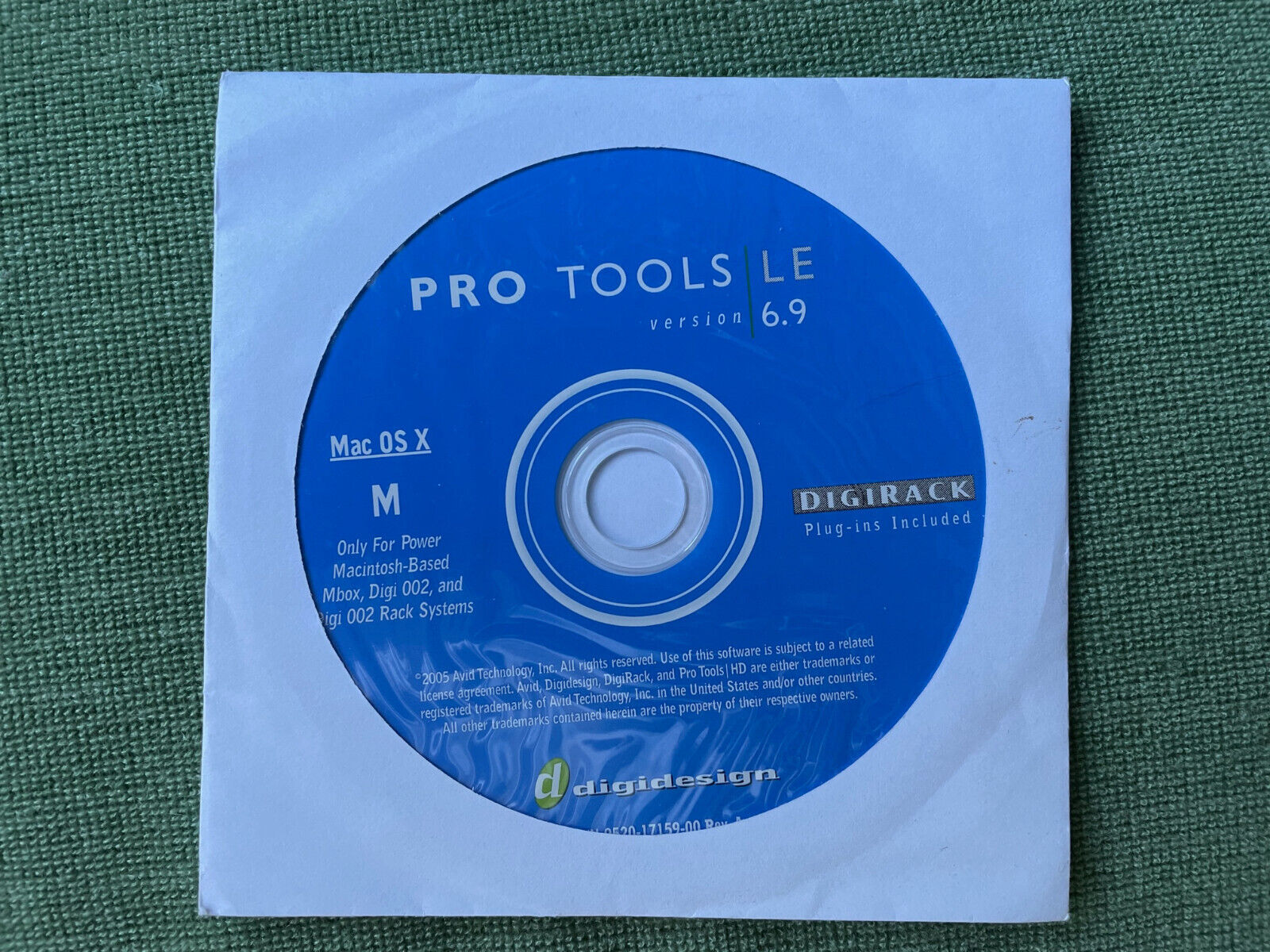 Pro Tools LE Version 6.9 Install Disk and Serial 
