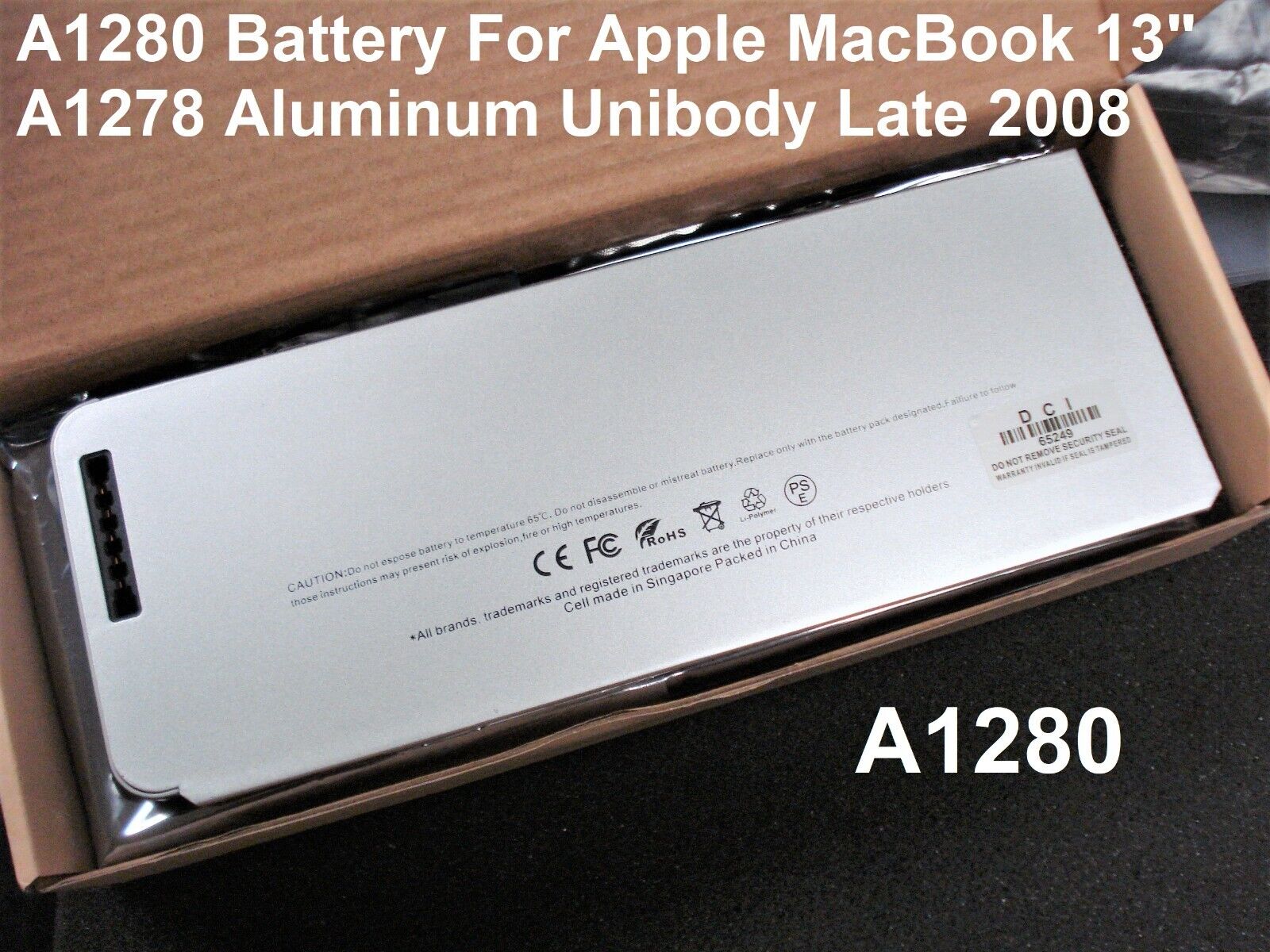 NEW 56.2Wh A1280 Battery For Apple MacBook 13\