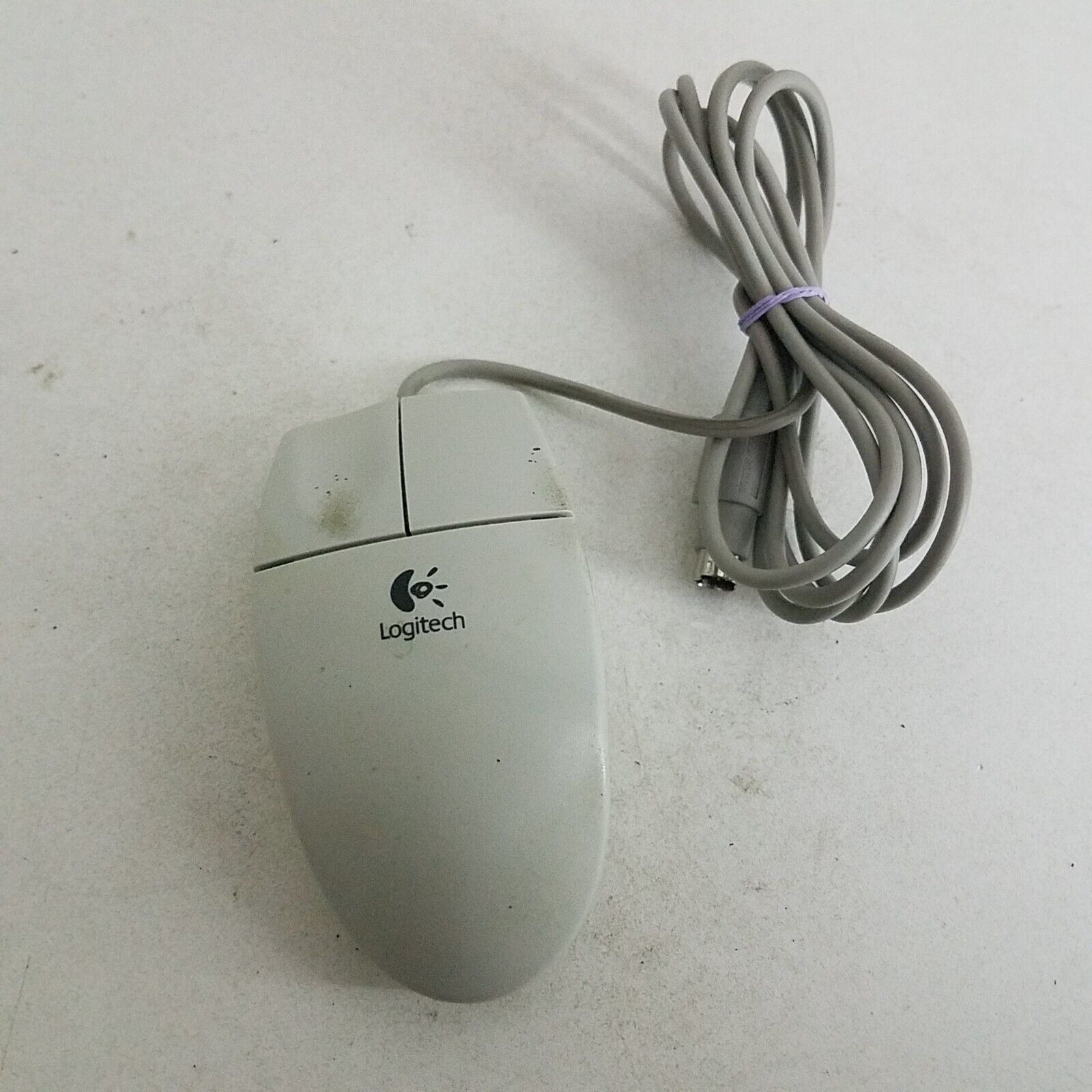 Vintage PS2 Logitech Ball Mouse Model Number M-s34 Part Number 850693-0001 OEM