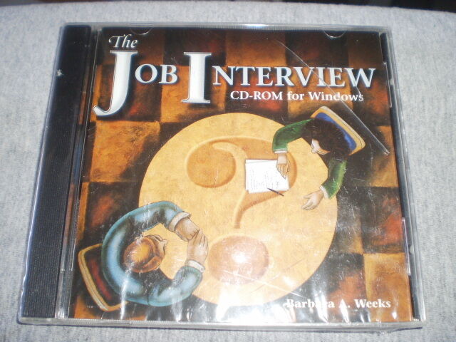 The Job Interview CD-ROM for Windows Barbara A. Weeks NEW old version 