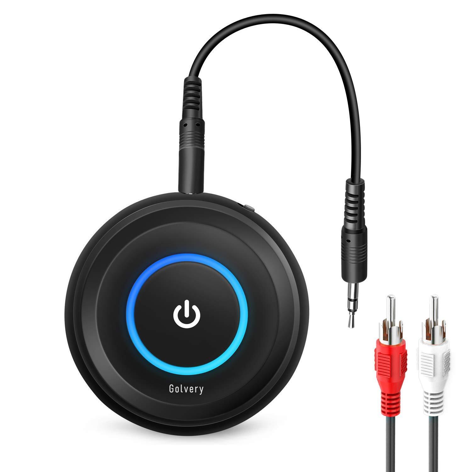 Golvery Bluetooth 5.3 Transmitter and Receiver, 2 in 1 Wireless Bluetooth AUX...