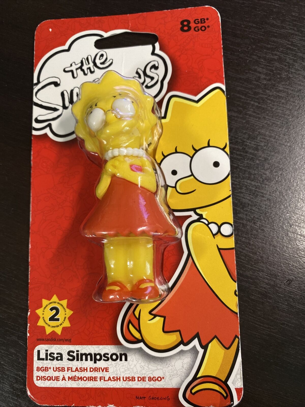 Lisa Simpson 8GB USB Flash Drive Memory Stick NEW The Simpsons SanDisk