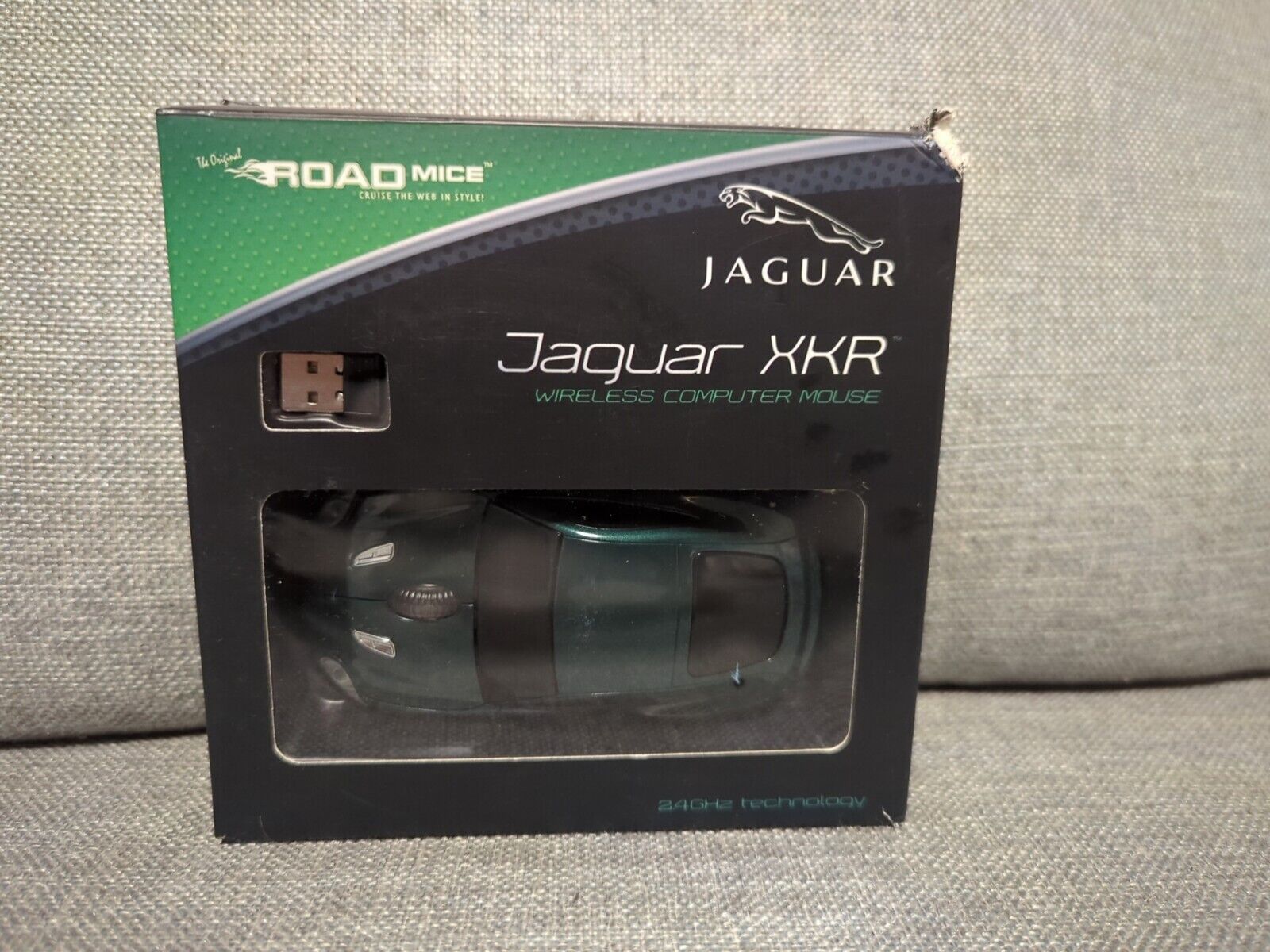 Original Road Mice Jaguar XLR Gift Wireless Computer Mouse with headlights