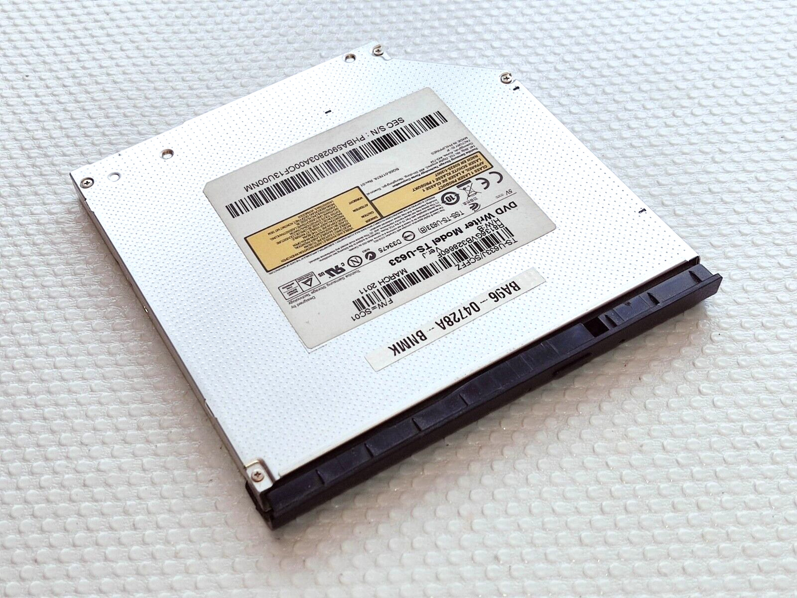 ☆ Samsung NP-Q330 Laptop Series CD/DVD Writer Optical Disk + Black Faceplate