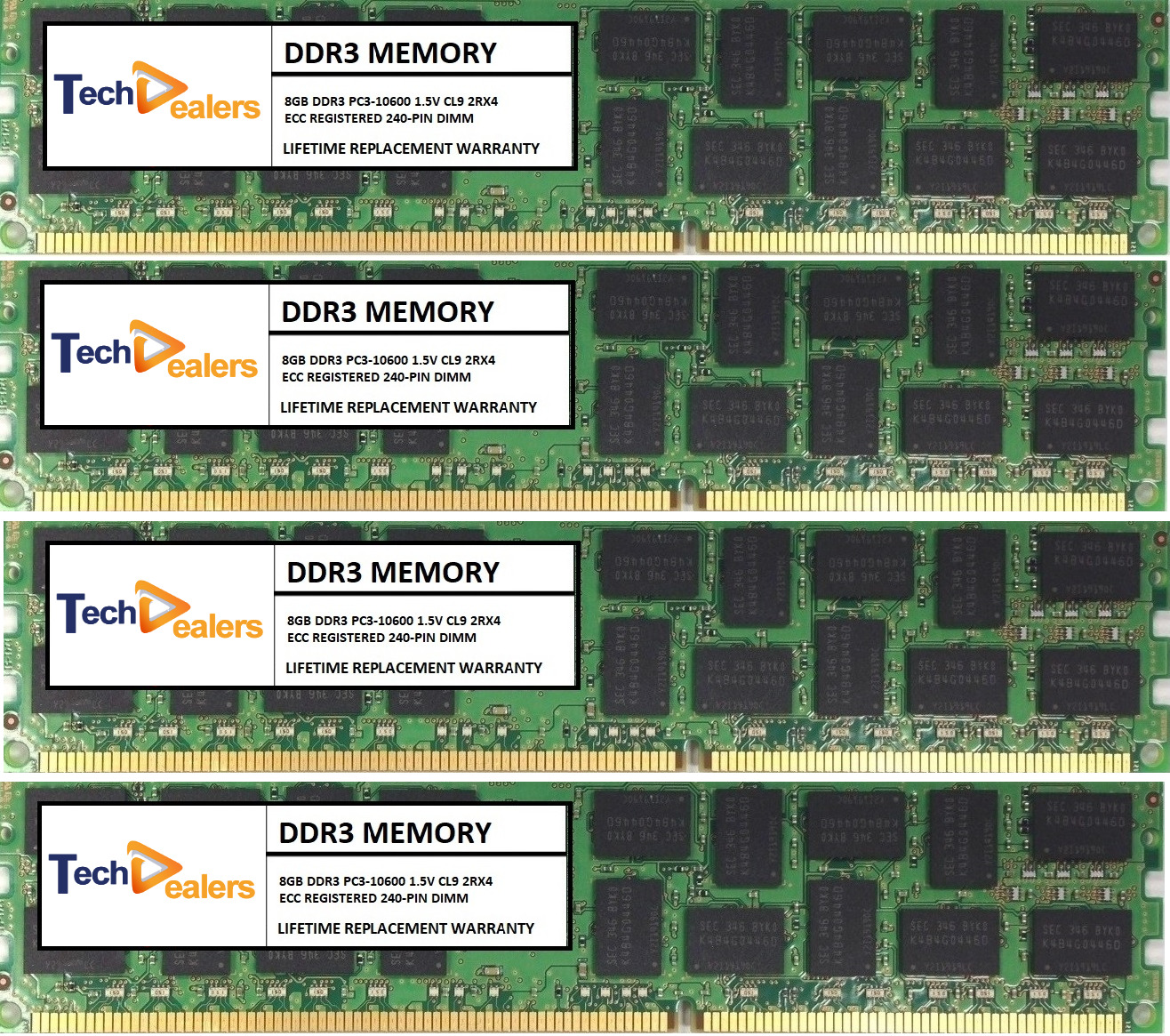 32GB Kit 4X 8GB DELL PRECISION WORKSTATION T5500 T5600 T7500 T7600 Memory Ram