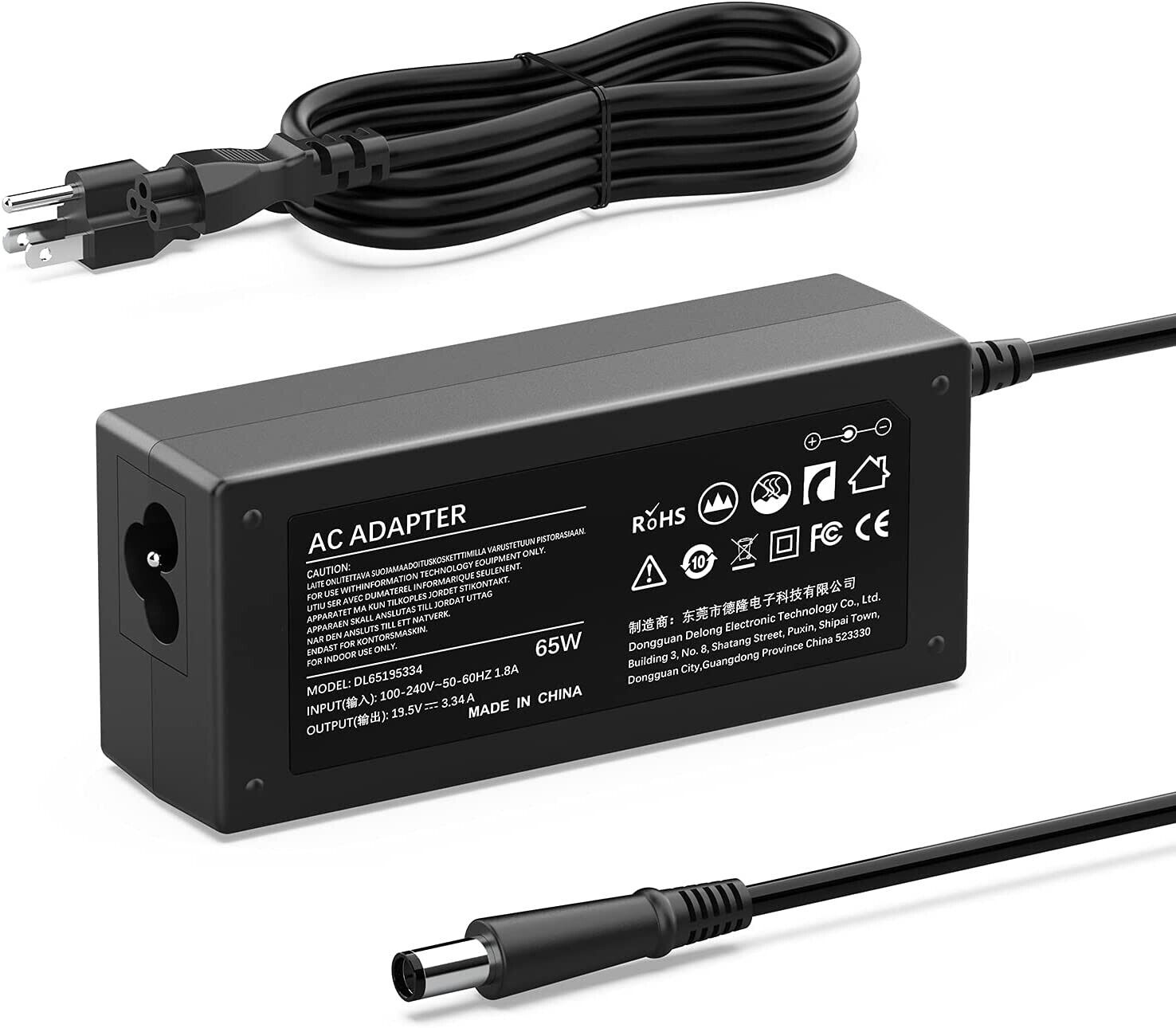 Adapter Charger for 65W Dell Chromebook 11 3120 3180 3189 P26T P22T Power Supply