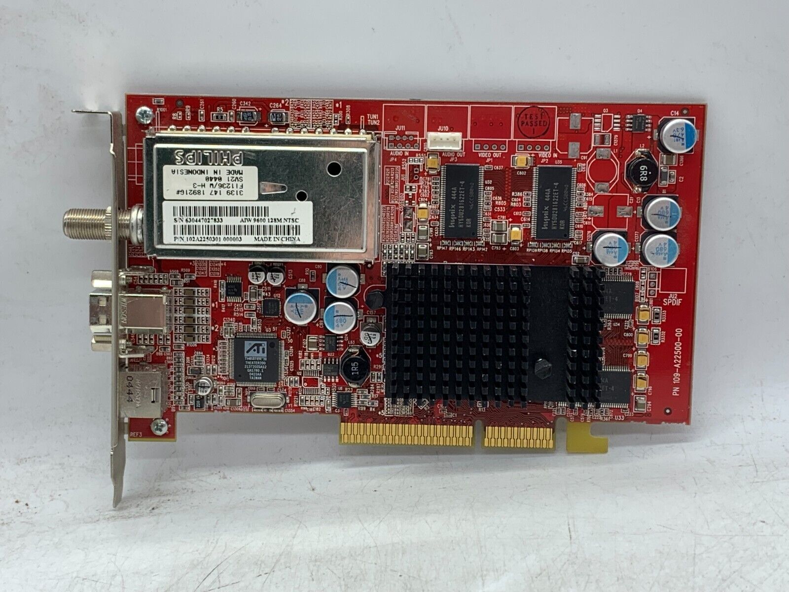 ATI All-In-Wonder Radeon 9600 128MB AGP TV/Video Capture Card AIW 9600 128M NTSC
