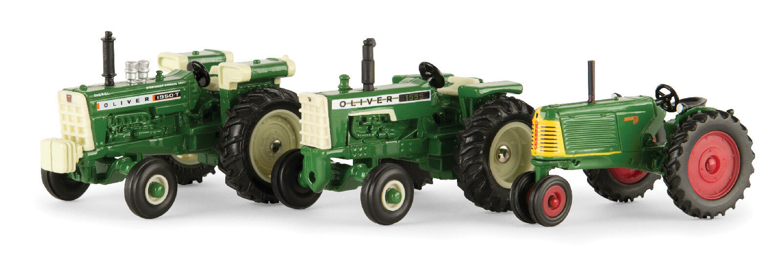 1/64 ERTL Oliver vintage tractor 3 piece set
