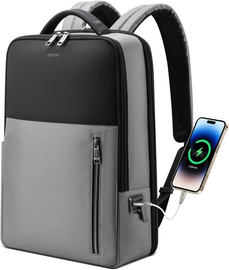 BOPAI Slim 15.6 Inch Laptop Backpack Men Business Anti Theft 