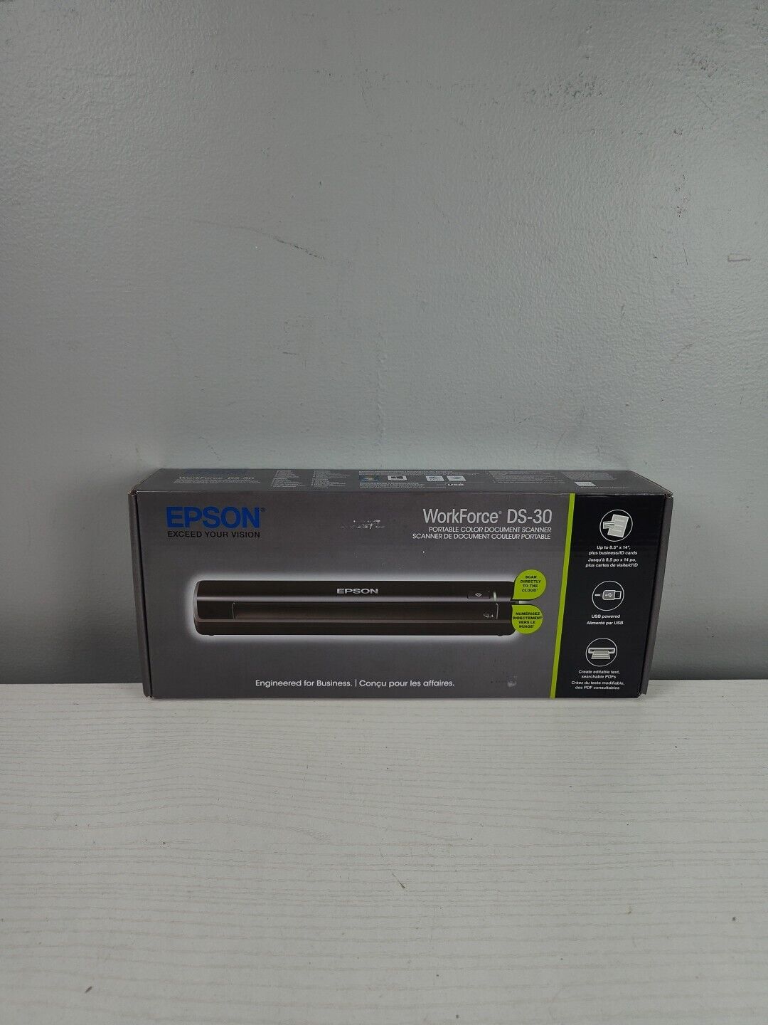 Epson WorkForce DS-30 Portable Document Scanner New