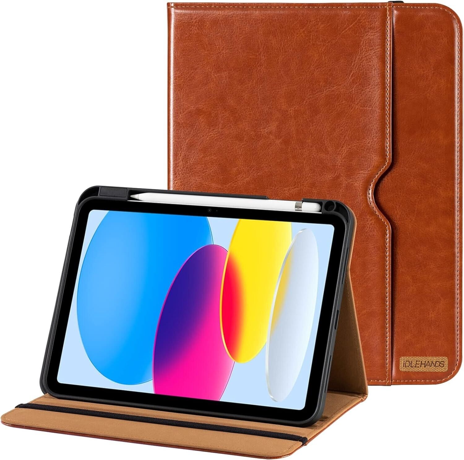Case for iPad 10th Gen 10.9” (2022) Premium Leather Business Folio Stand Cover