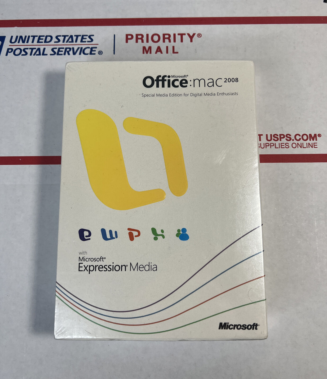 MICROSOFT OFFICE MAC 2008 with Expression Media - NEW/ SEALED - SAME DAY SHIP