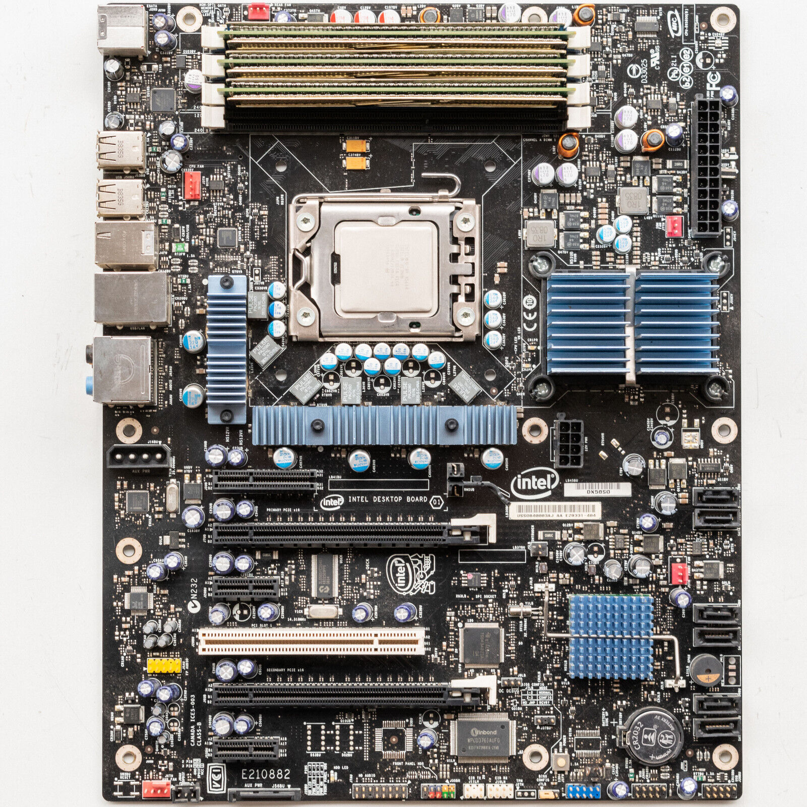 Intel DX58SO LGA1366 X58 Motherboard ATX DDR3 SLI 2-Way Windows 10 Ready