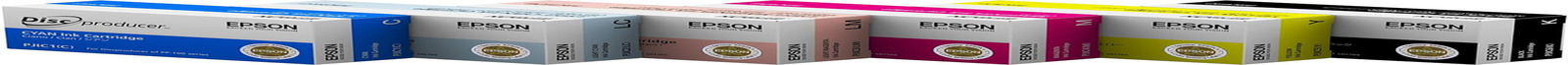 Epson Discproducer PP-100 Ink Cartridge 6 Color Set in Retail Packaging