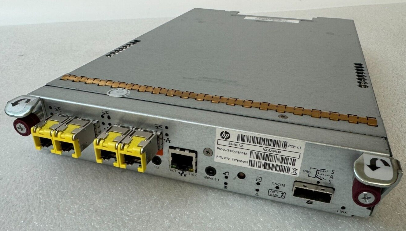 HPE C8R09A - HP MSA 2040 6GB I/O SAN Fiber Channel FC Controller 717870-001
