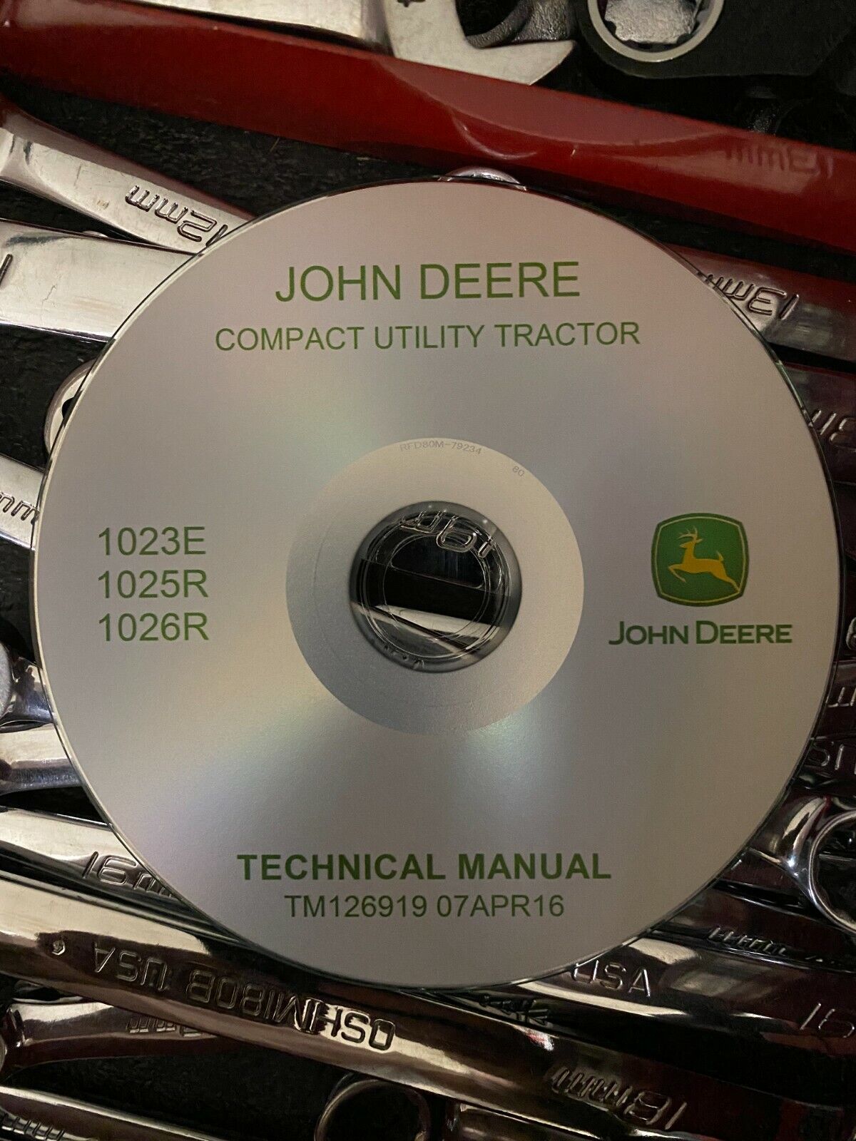 John Deere 1023E 1025R 1026R COMPACT UTILITY TRACTOR REPAIR MANUAL TM126919