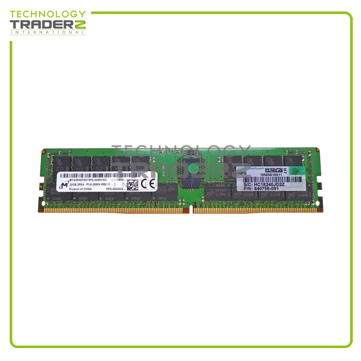 815100-B21 HPE 32GB PC4-21300 DDR4-2666MHz ECC Dual Rank Smart Memory 850881-001