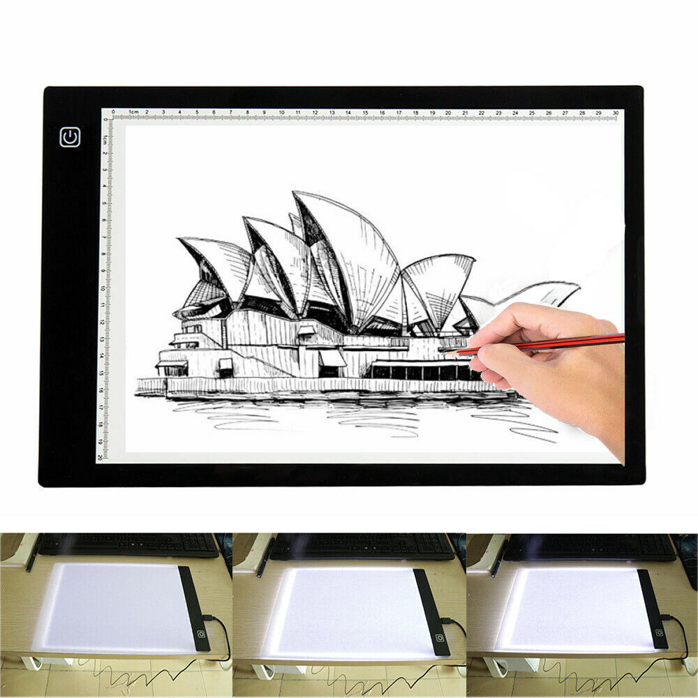 A4 USB LED Tracing Light Box Drawing Tattoo Board Pad Table Stencil Display