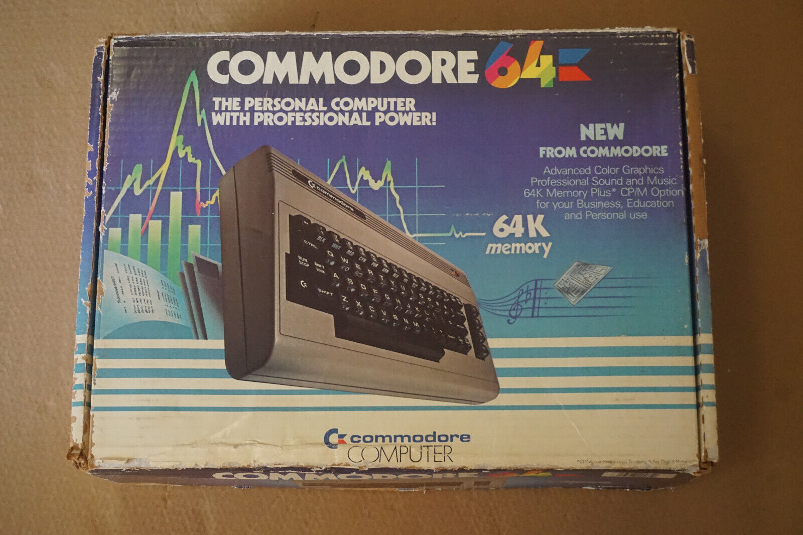 Vintage Commodore 64 Computer System Console and RF Cord Only Untested