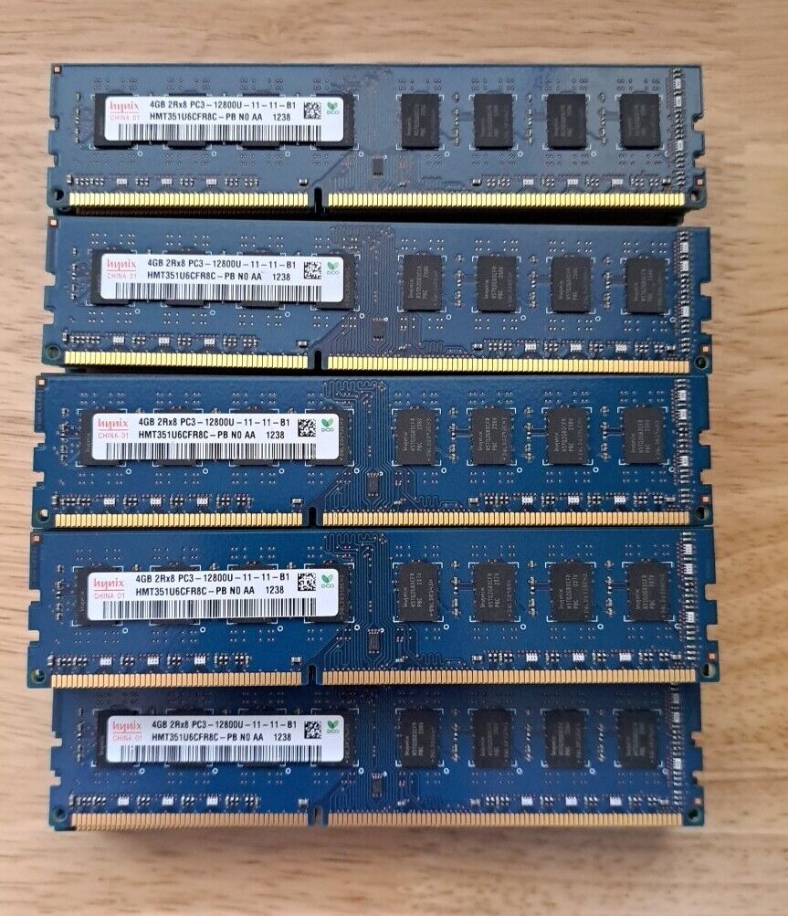Lot Of 46 Hynix 4GB DDR3 1600MHz PC3-12800  HMT351U6CFR8C-PB #X493