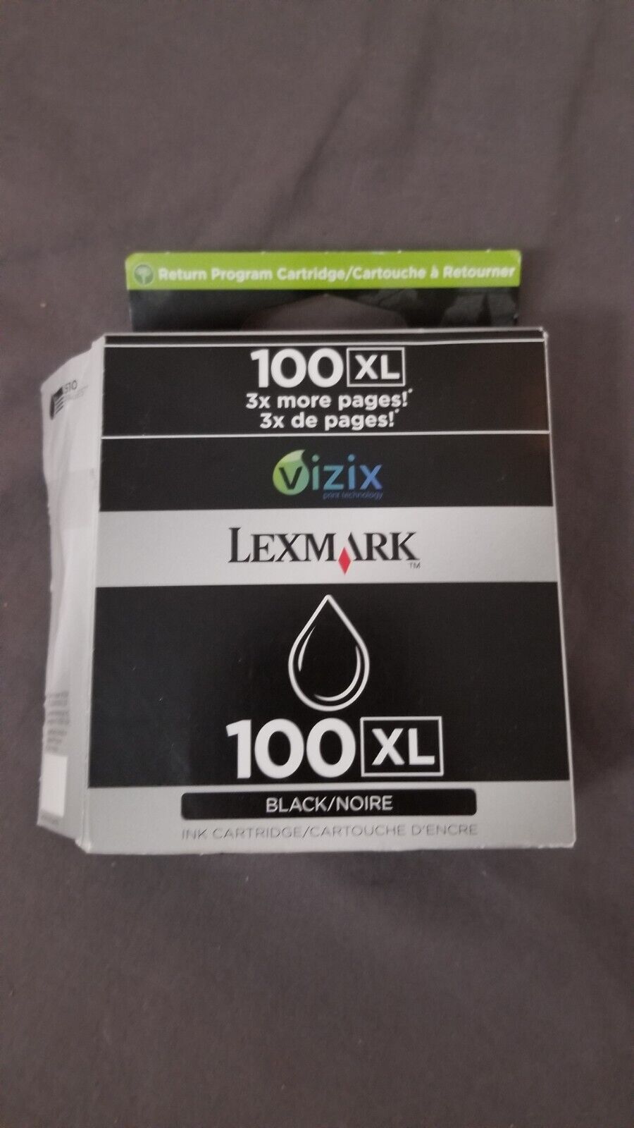 New Lexmark 100 XL Genuine Black ink 100xl for S815 S301 S305 S405 S505 S605