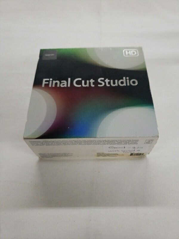 Apple Final Cut Studio HD Upgrade MB643Z/A In Preowned Condition