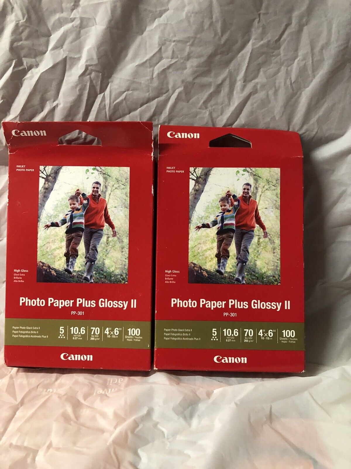 Canon Pixma 4X6 Glossy Photo Paper Bundle of 2 