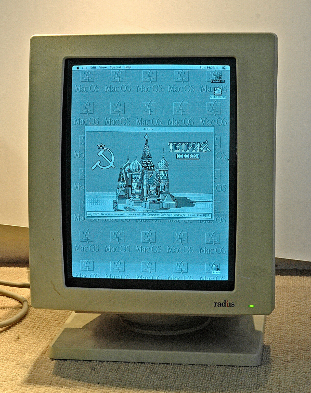 WORKING Radius Model 0311 Full Page Display 640x870 Pixels for Vintage Macintosh