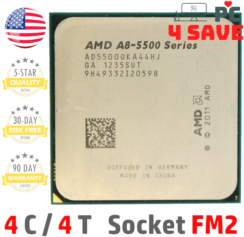 AMD A8-5500 3.2GHz 4-Core 2MB Socket FM2 Desktop CPU Processor AD5500OKA44HJ 65W