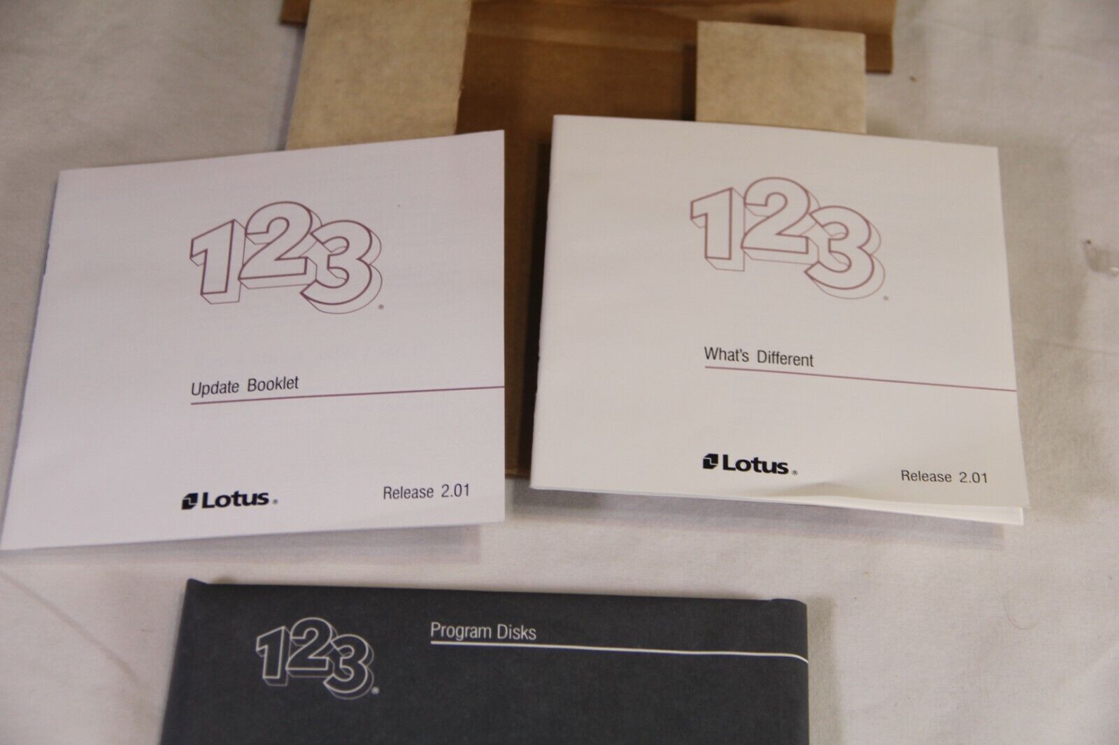 Lotus 123 Release 2.01 Update for DOS Unopened Software - OEM Pack Disks Only