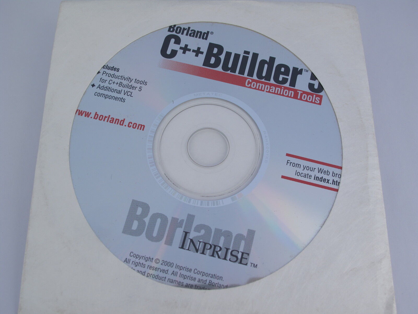 Borland C++ Builder Version 5 Companion Tools Productivity 11469 CPE1350WW1518T