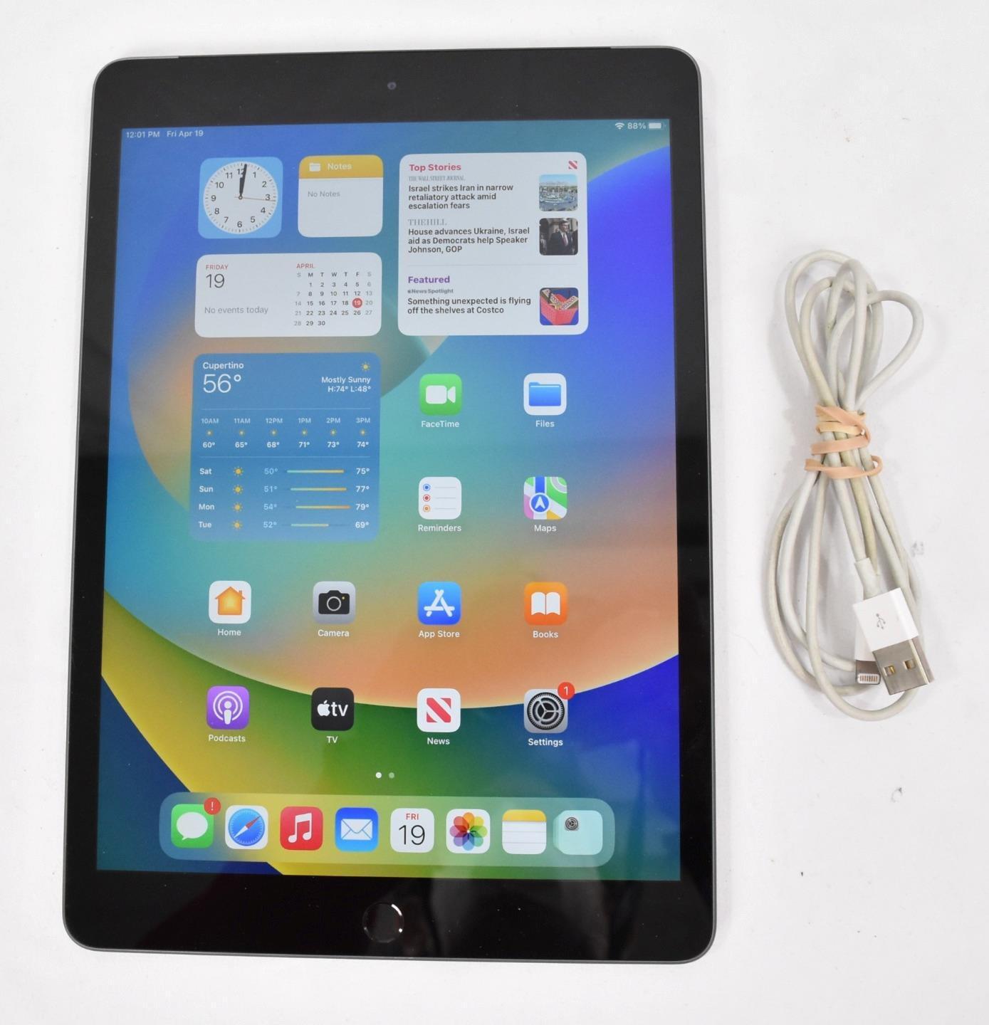 Apple iPad 7th Gen 32GB Wifi + Verizon Cellular Tablet MW6H2LL/A 10\