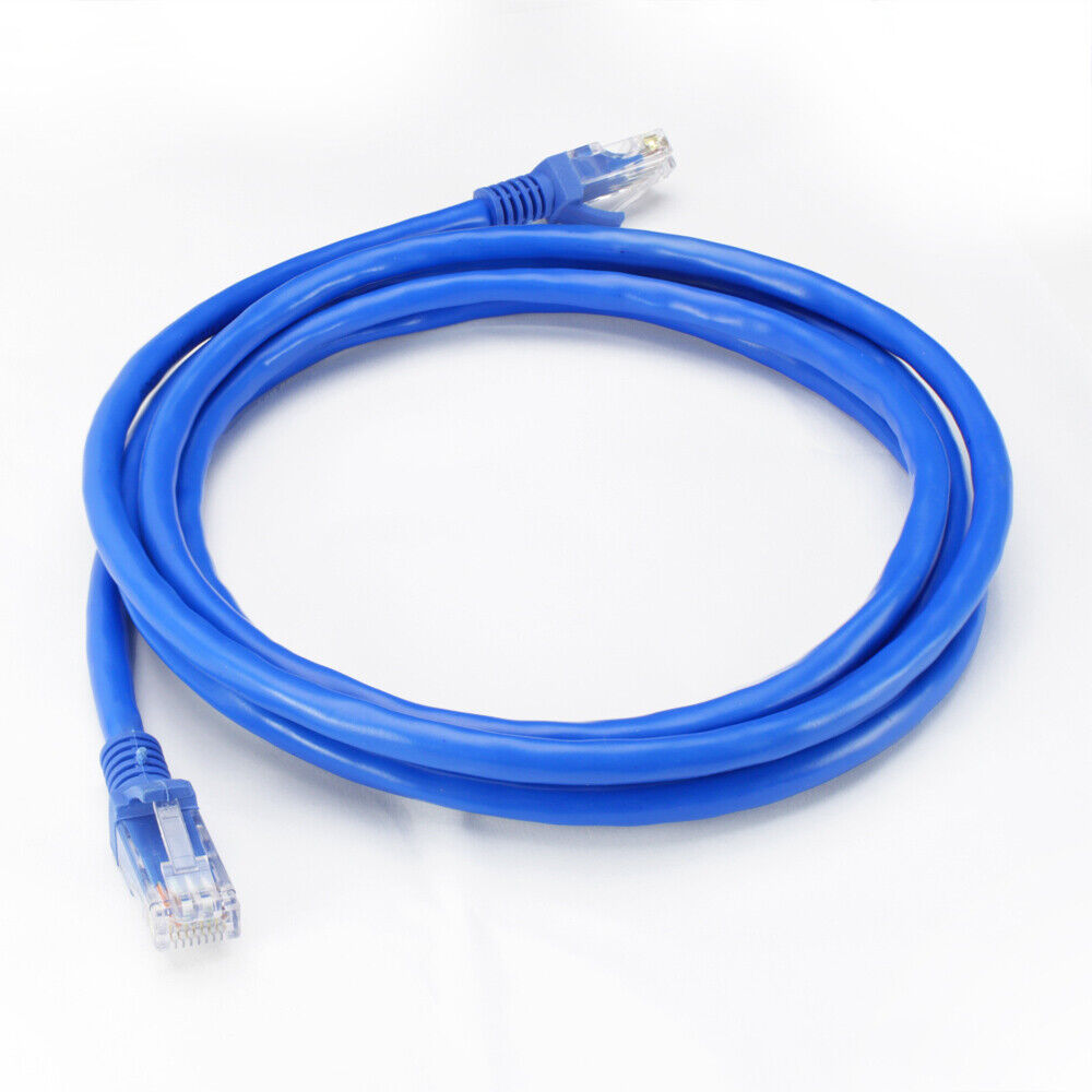 CAT6 Ethernet Cable Hi-Speed Network Cord 6ft 10ft 25ft 50ft 75ft 100ft lot Blue