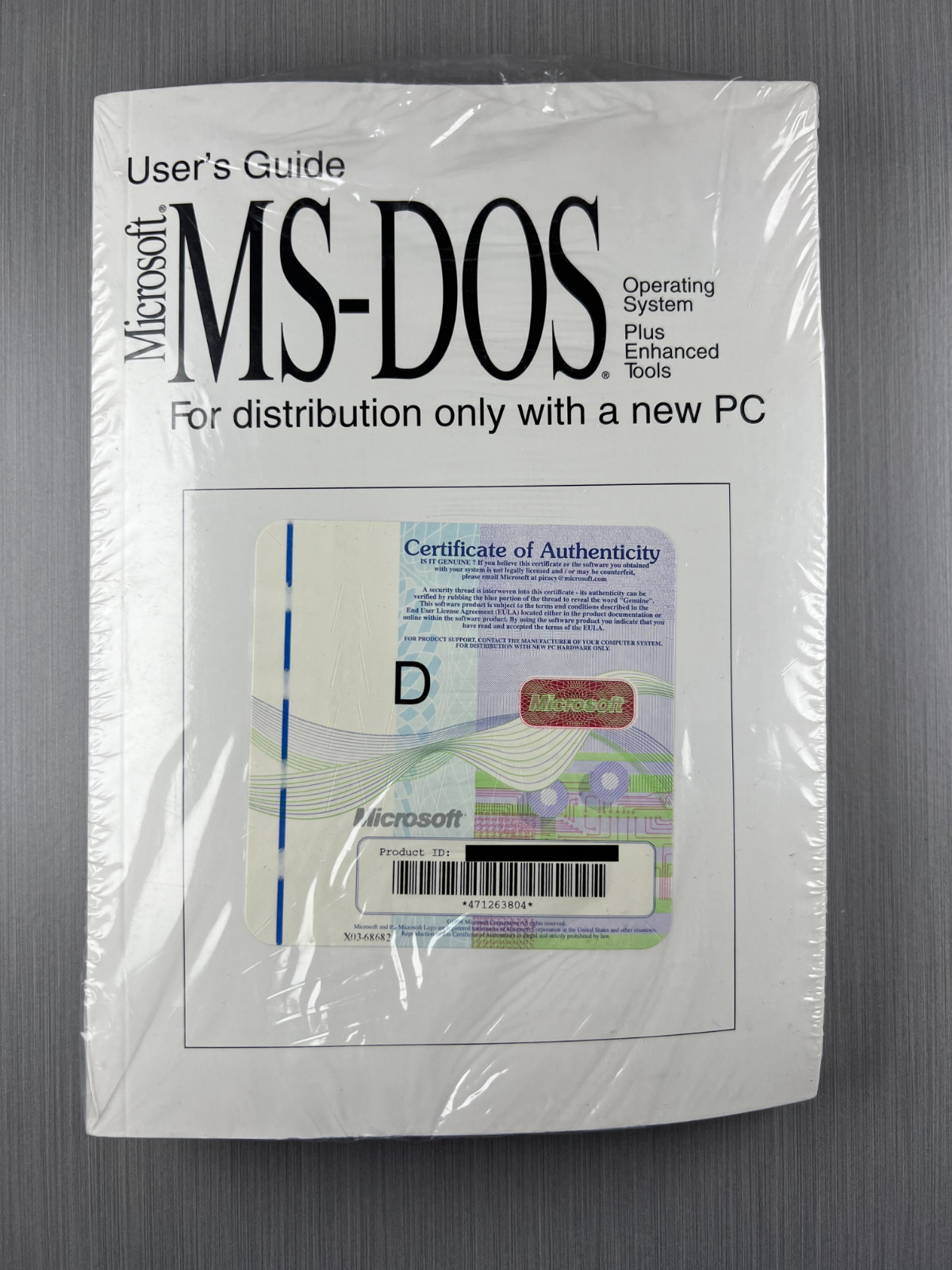 Microsoft MS-DOS 6.22 FULL Version Not Upgrade Brand New Sealed w/ COA