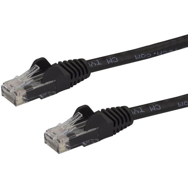 StarTech.com 8ft CAT6 Ethernet Cable - Black Snagless Gigabit - 100W PoE UTP 650
