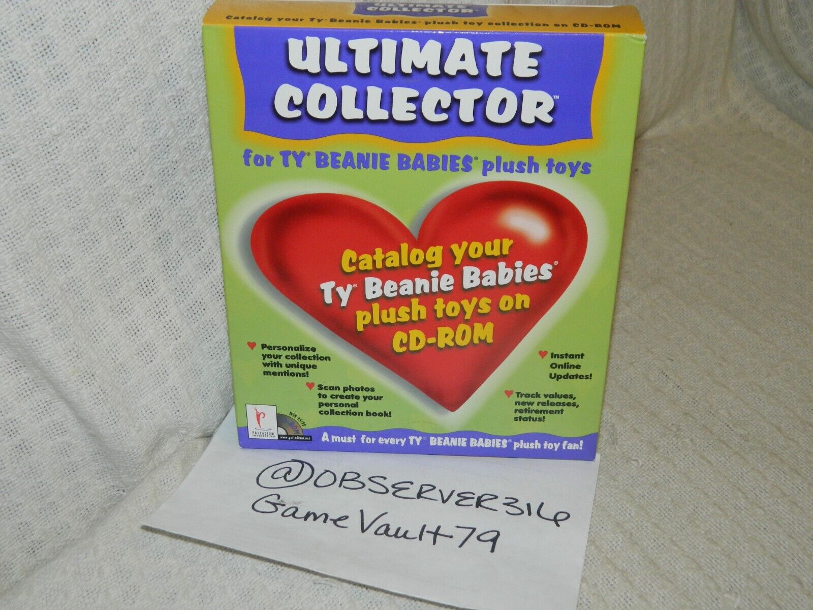 Ultimate Collector TY Beanie Babies for PC BIG BOX NEW