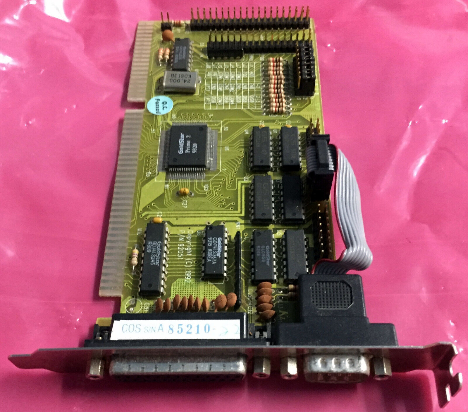 Vintage 1992 Goldstar Prime 2 16-Bit Controller Card P/N: 92051
