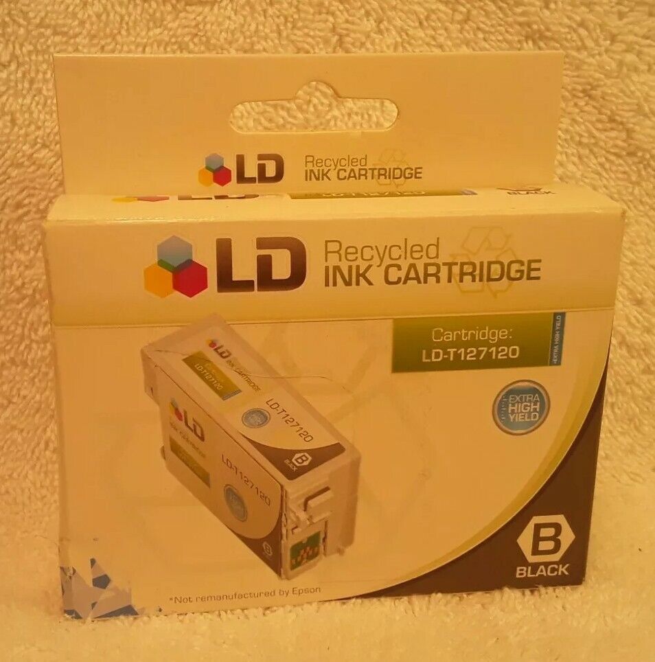 New LD Recycled Ink Cartridges LD-T127120 Black.    