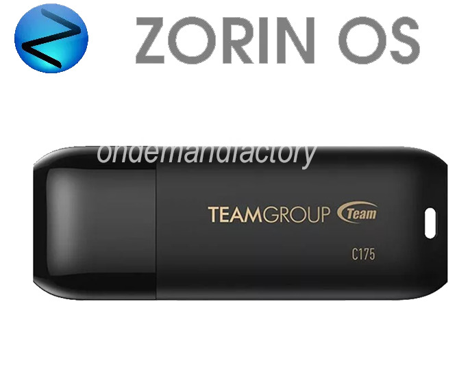 Zorin OS 17.1 CORE 64 Bit Linux Bootable FAST 32 Gb Usb Drive Live / Install