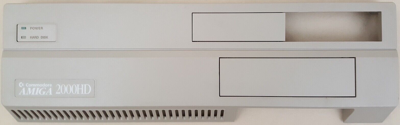 Commodore Amiga 2000HD Plastic Front FacePlate Bezel with LED Panel 2000 2500