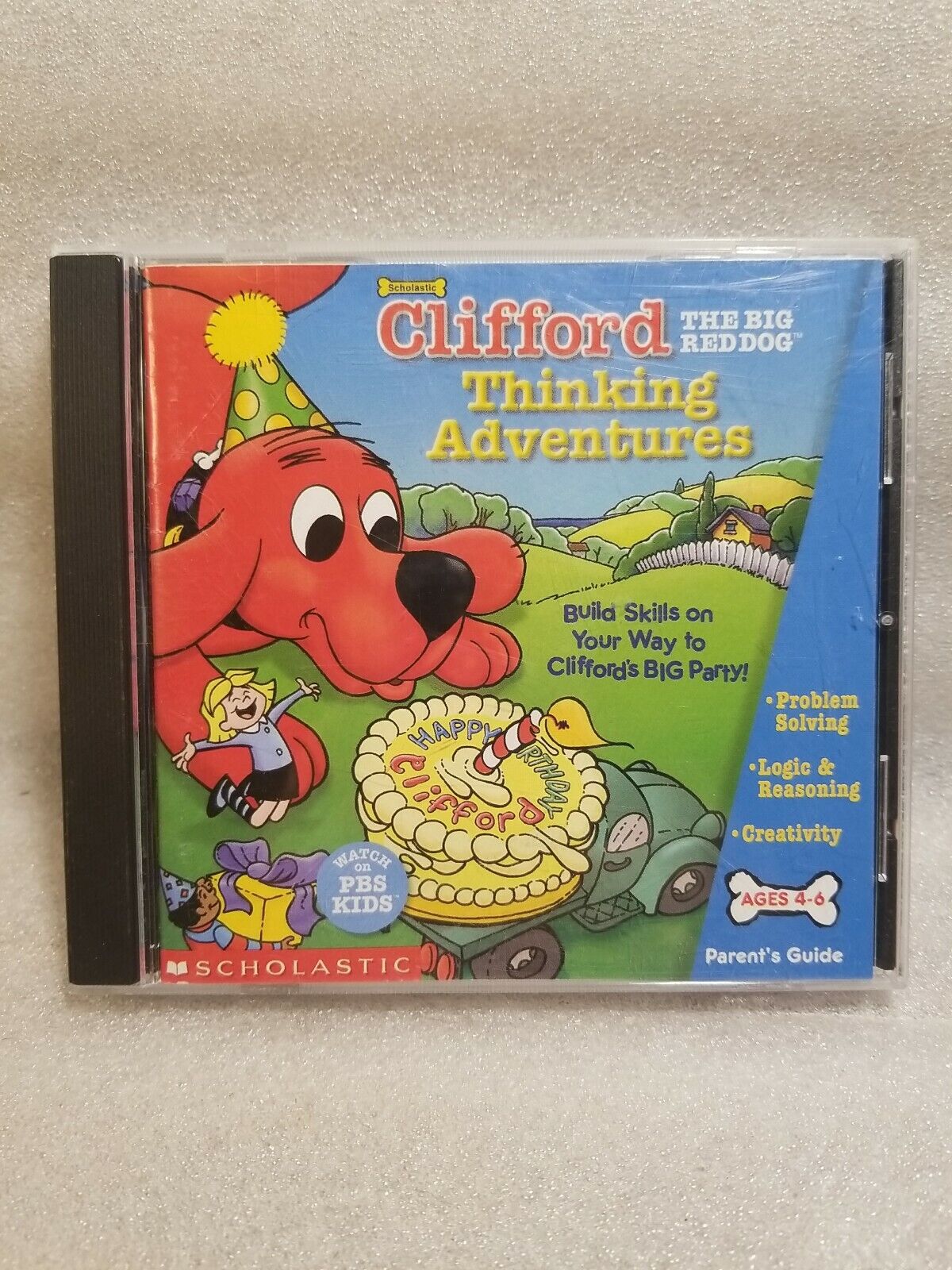 Clifford The Big Red Dog Thinking Adventures Scholastic CD-ROM Educational 