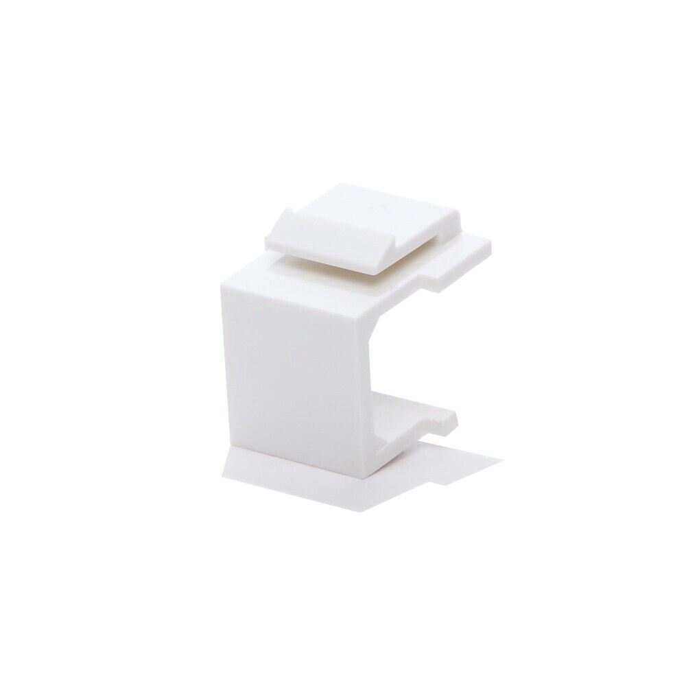 10pcs Snap-in Keystone Blank Insert for Wall Plate White