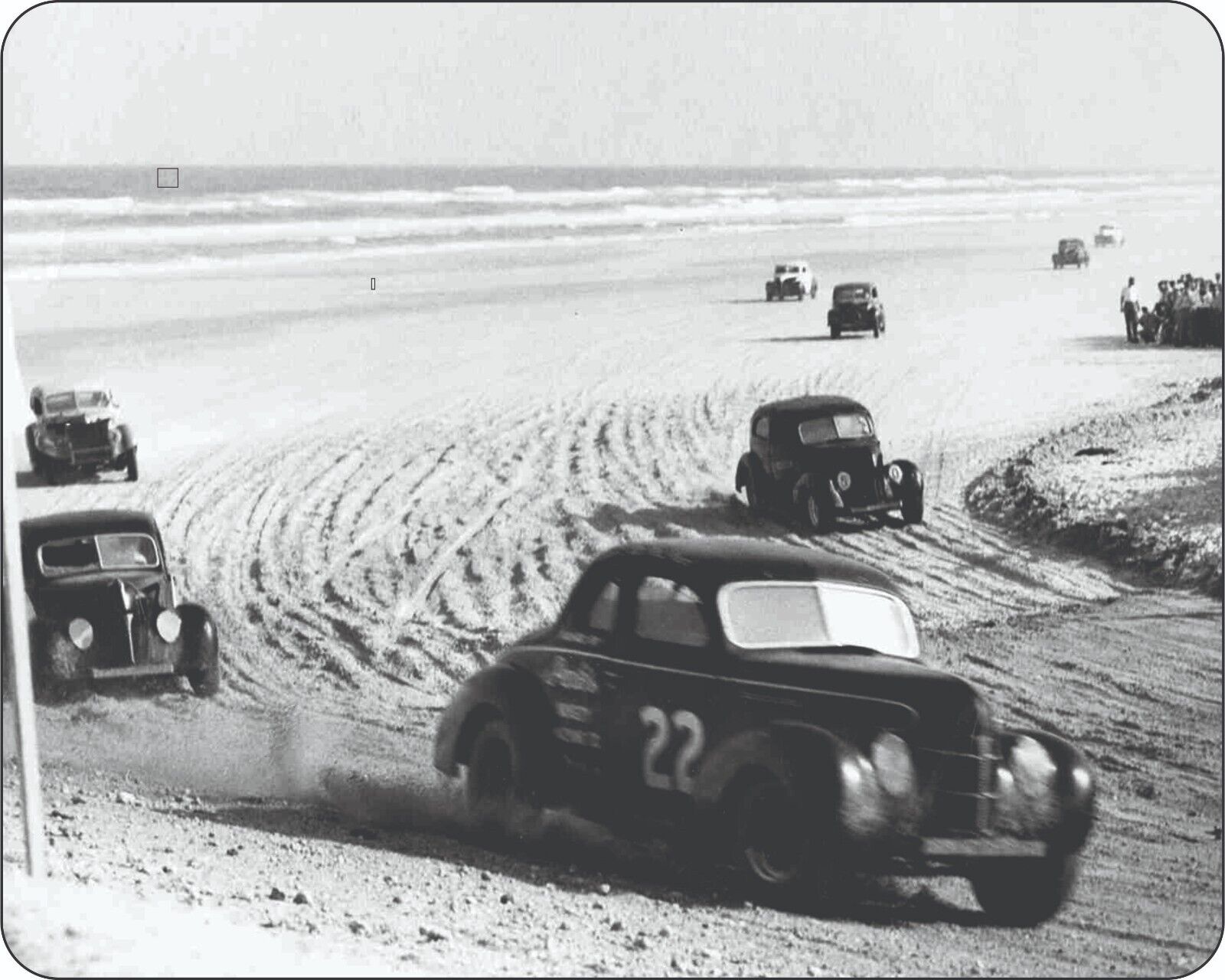 Mouse Pad Daytona Beach On the Sand 1950s Stock Car Racing Mouse Pad Stunning