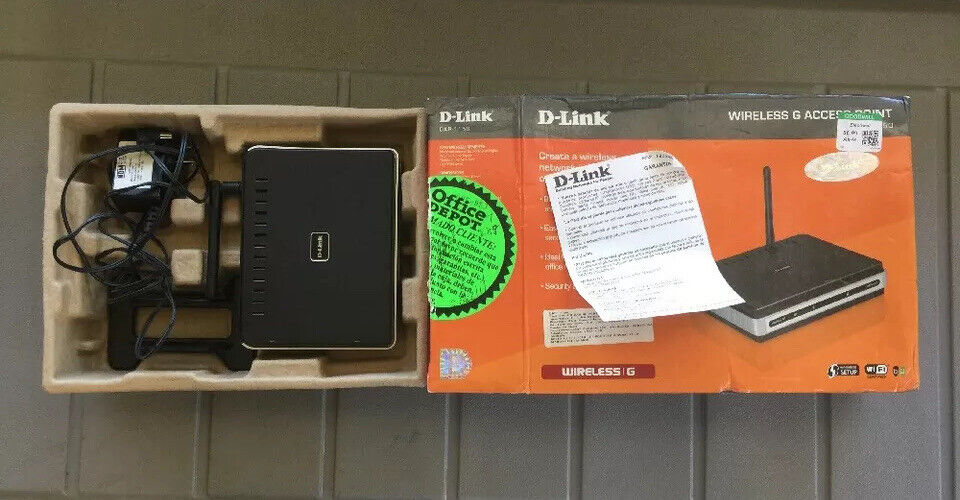 D-Link RangeBooster WBR-2310 108 Mbps 4-Port 10/100 Wireless G Router in box