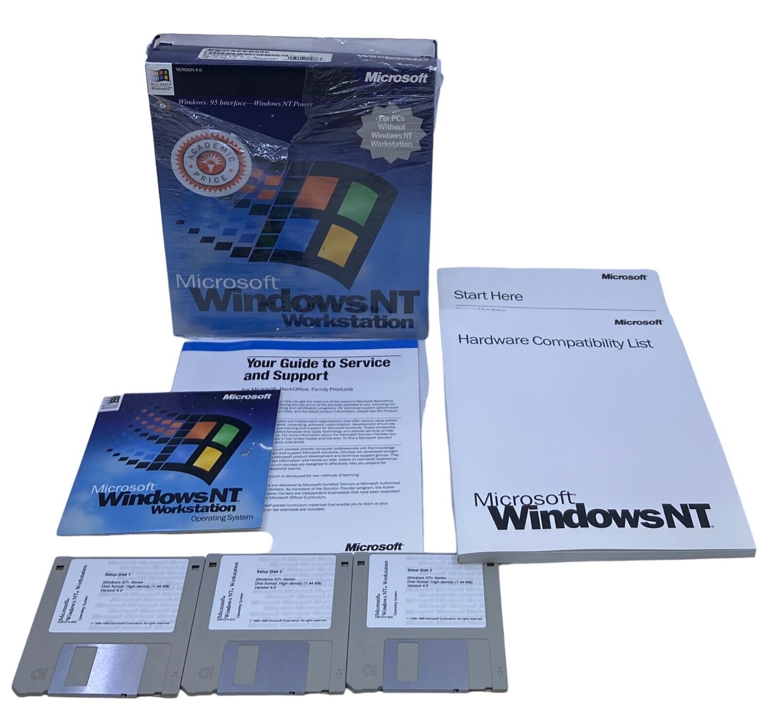 Windows NT Workstation 4.0 Big Box Edition Collector\'s Vintage Software