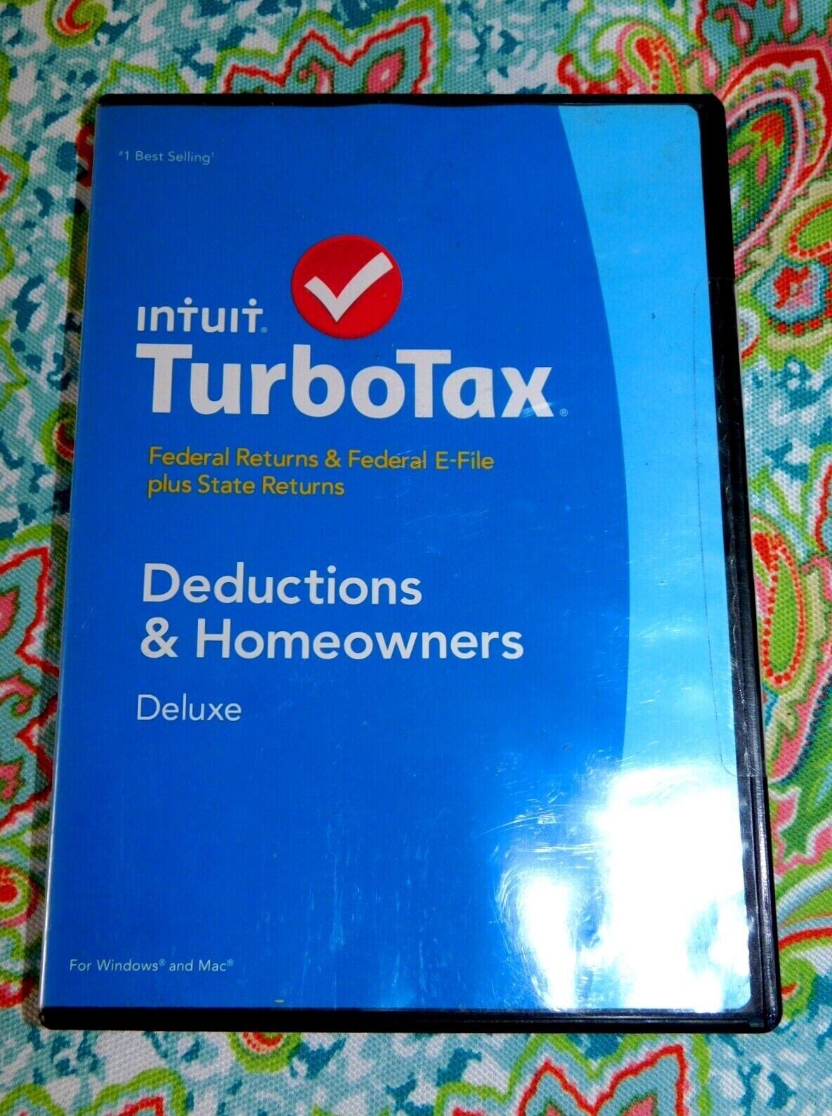 NEW SEALED 2014 TURBOTAX DEDUCTIONS & HOMEOWNERS DELUXE TAX SOFTWARE FED/STATE