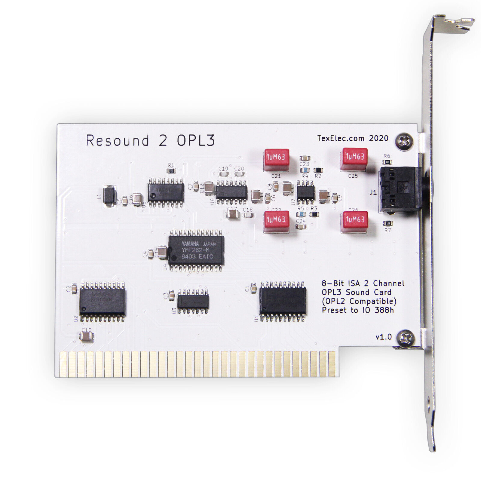 Resound 2 OPL3 – 8 Bit ISA Adlib Compatible Sound Card - by TexElec
