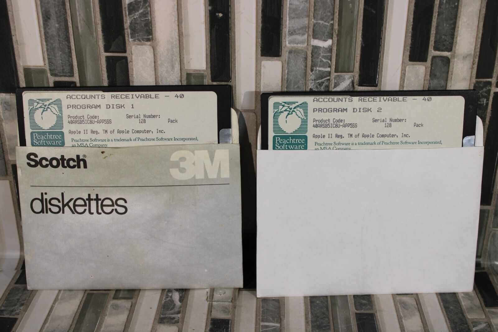 Peachtree Software Accounts Receivable- 40 Vintage Apple II Software