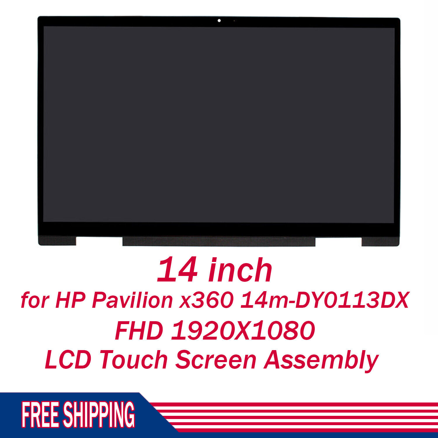 For HP Pavilion x360 14m-DY0113DX  FHD LCD Touch Screen Assembly 14'' M45013-001